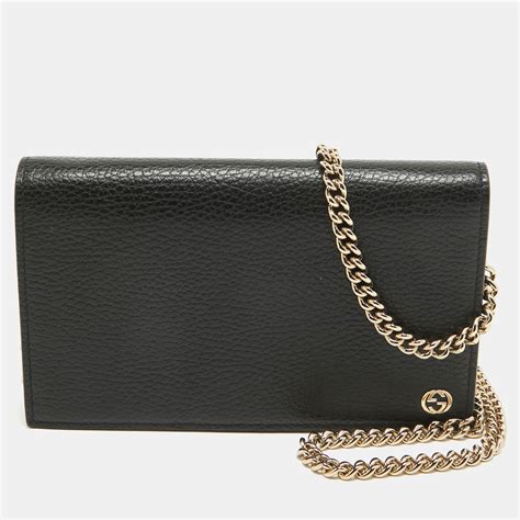 betty leather chain wallet gucci|gucci small wallet on chain.